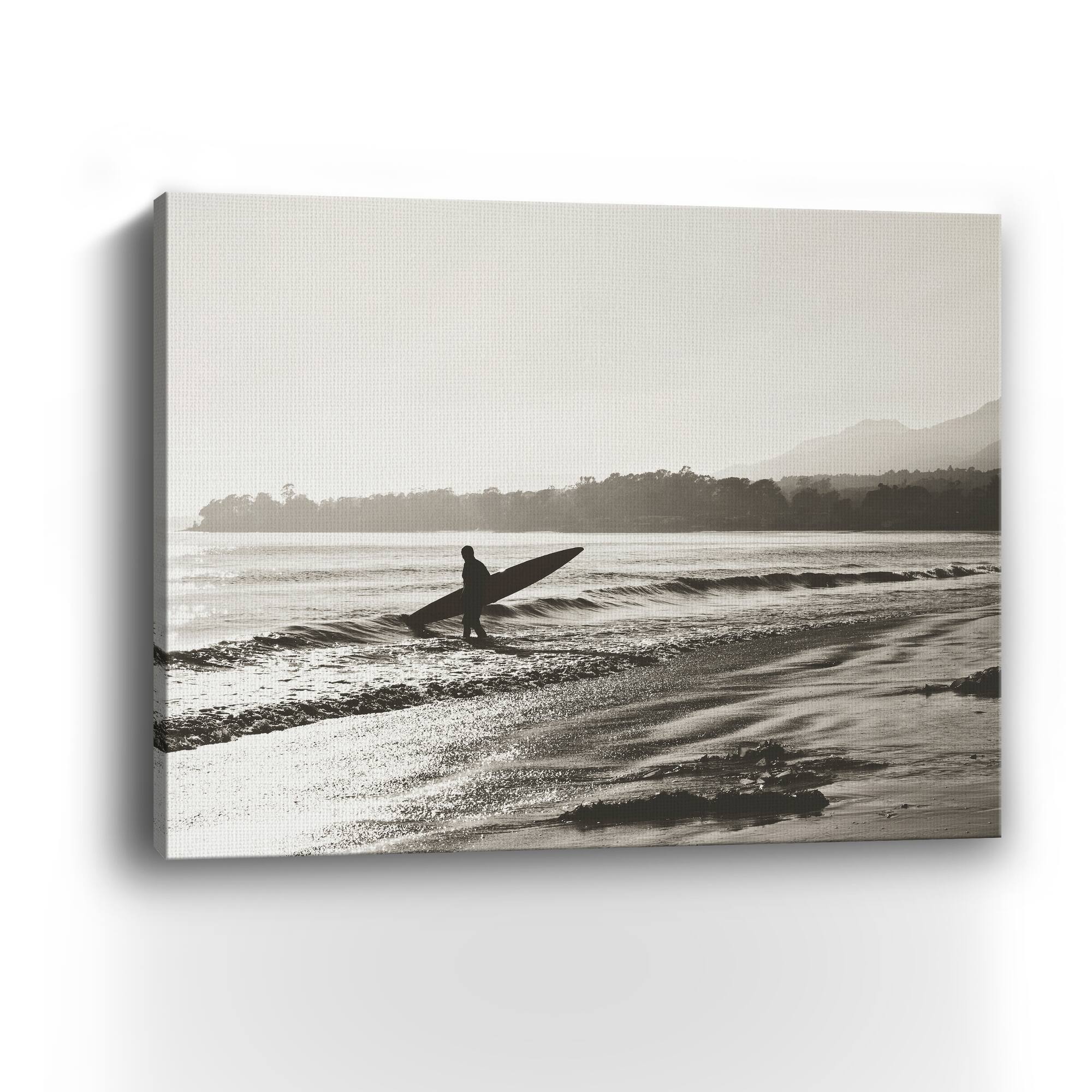 BW Surfer No. 3 Canvas Giclee